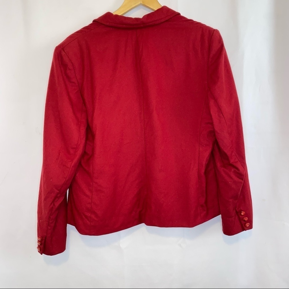 Pendleton Vintage Pendleton Red Wool Single Breas… - image 5